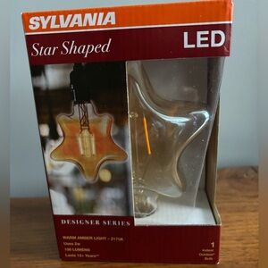 Warm Amber Star Lightbulb